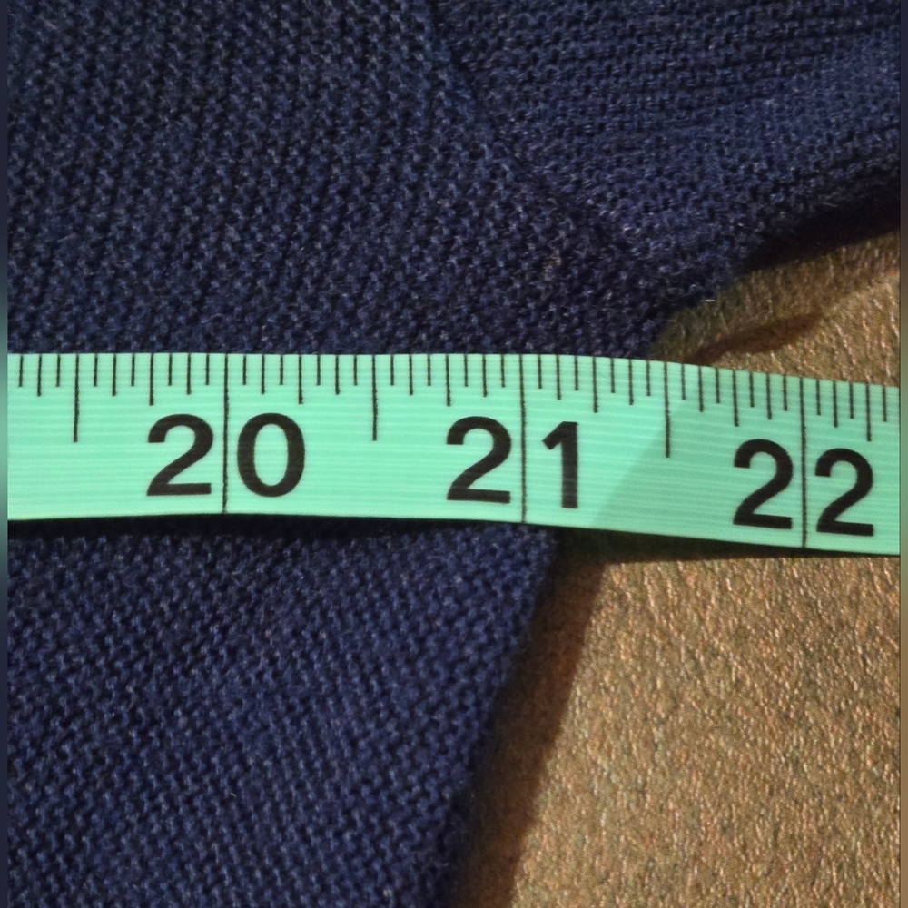 Men's Navy Button-Front Cardigan Sweater - Picture 10 of 14
